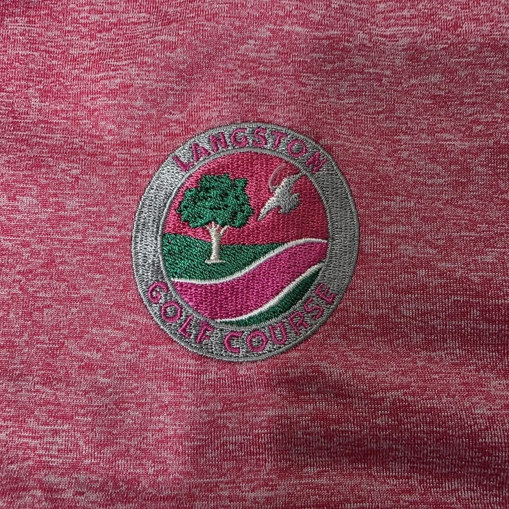Nike Golf‎ Tour Performance Polo Shirt XL Light Red Pink Heather Stretch Casual